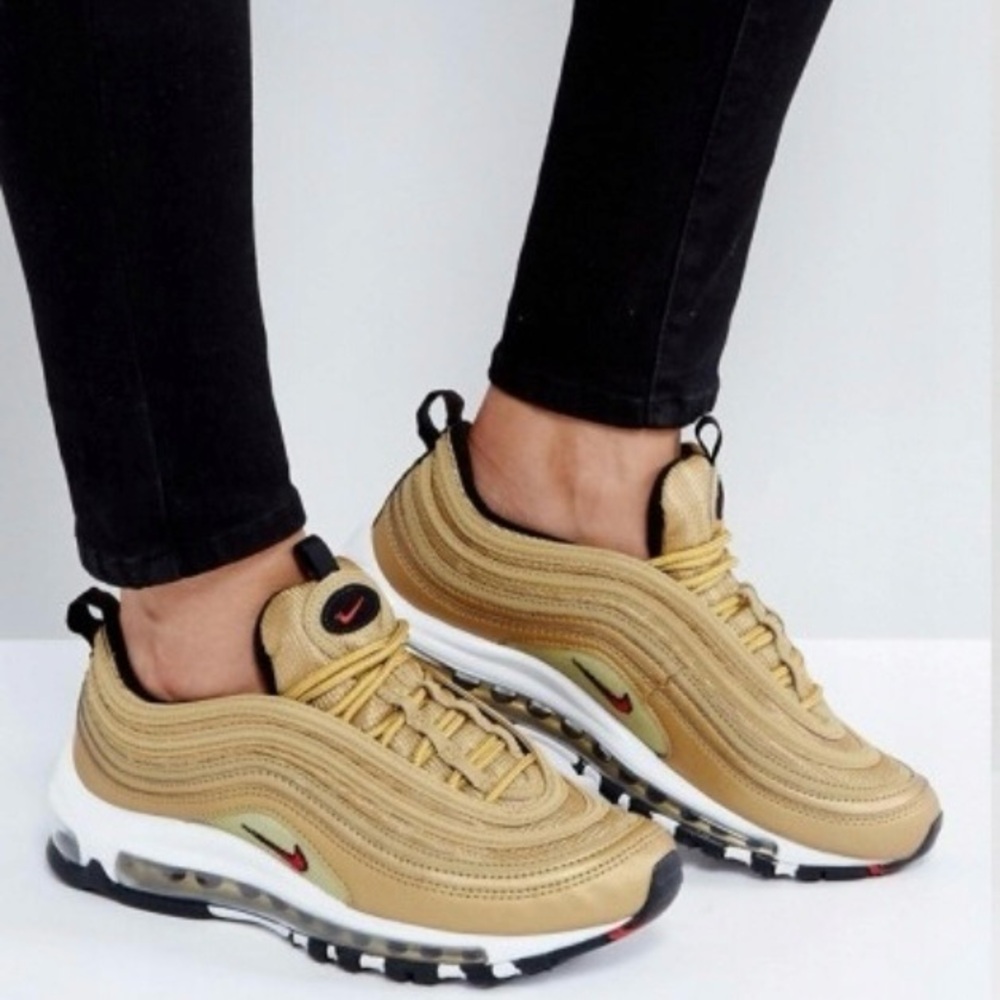 Nike Women's Air Max 97 OG "Gold Bullet" mismatched Left 5.5/ Right 6